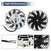 7 Inch Chrome Slim Push Pull Electric Radiator Cooling Fan