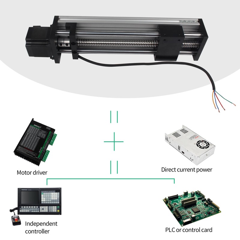 YIDOFENG CNC Linear Stage Actuator, Double Optical Axis Linear Slide