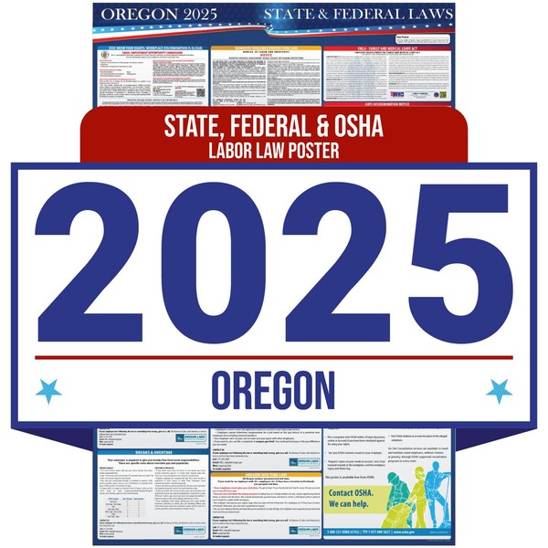 2025 Oregon State and Federal Labor Law Poster - OSHA
