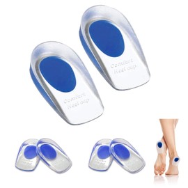 Youery 2 Pairs of Heel Spur Insoles, Orthopaedic Gel Insoles for Shoes, Gel Insoles for Pain Reduction, Comfortable Professional Shoe Insoles, Heel Spurs (M (40-45))