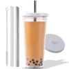 Reusable Boba Cup for Large Size Bubble Tea (24 Oz),