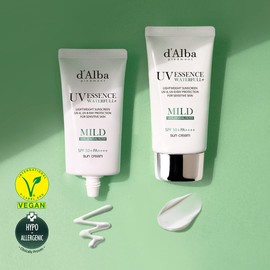 d'alba Piedmont Italian White Truffle Waterfull Mild Sunscreen, Vegan, Mineral Sunscreen, SPF 50+ PA++++, Non-Nano Sunscreen Suitable for all Sensitive Skin, Gentle & Light Finish, Korean Skincare