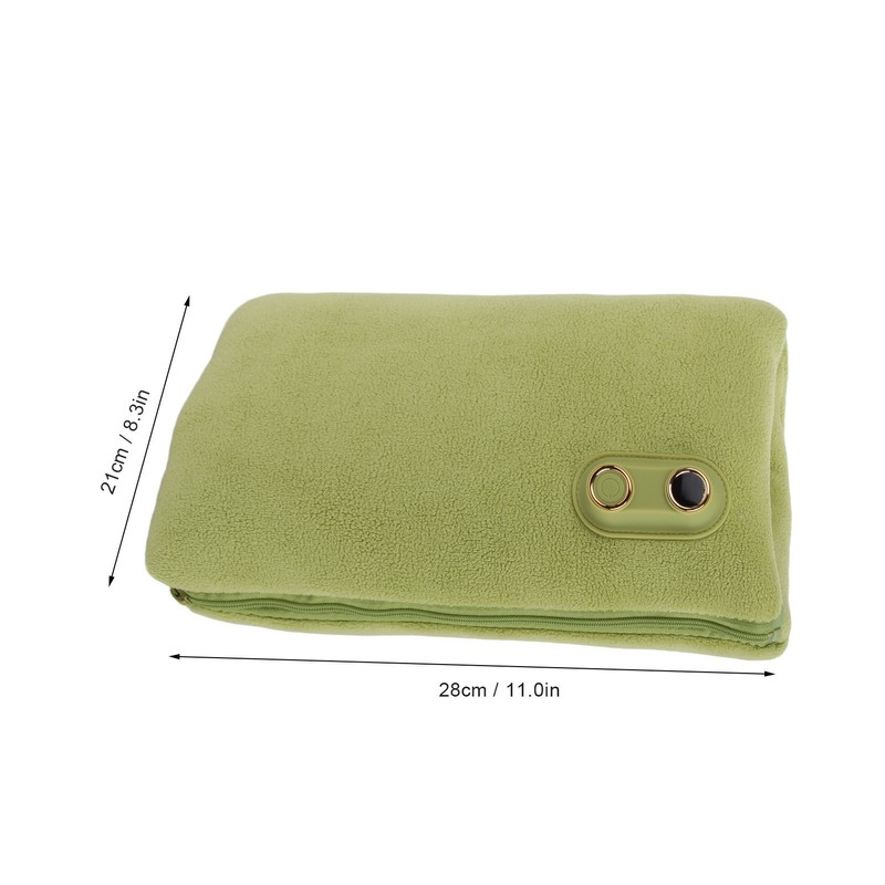 Hand Warmer Bag Green Electric Heating Pouch USB Powered 3