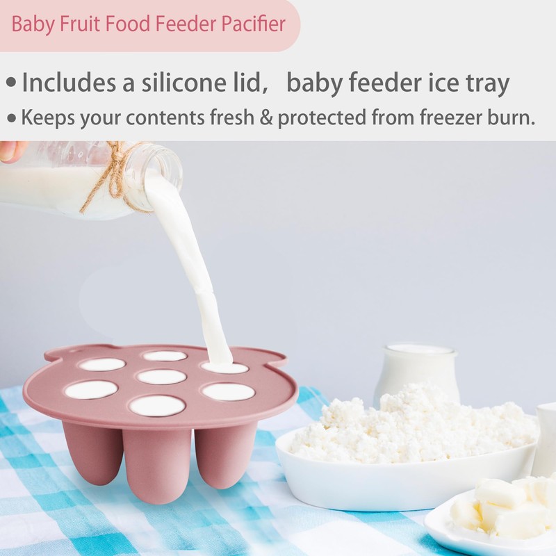 Big Spinach Silicone Freezer Tray Baby Fruit Feeder Food Teething