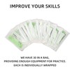 30 Pieces Nylon 3.0 Sutures, Training Threads with Curved Needles,