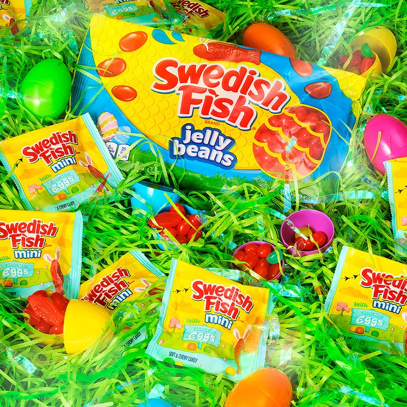 SWEDISH FISH Jelly Beans Easter Candy, 10 oz