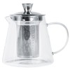 Cristel Oolong Collection Borosilicate Glass Teapot, 41 Ounces, With Stainless