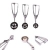 3PCS Stainless Steel Ice Cream Scoop,Meatball Scoop for Meatballs,Melon Baller