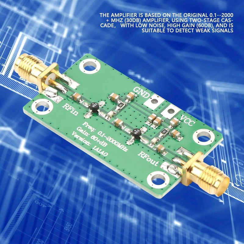Rf Amplifier, High Gain Convenient Wear Practical Rf Broadband Amplifier