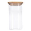 TALK-POINT Glass Storage Jars with Bamboo Lid, Storage Jars, Glass