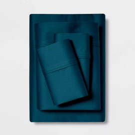 Mr Pandaa Extra 28" DEEP Pocket Fitted Sheet, Real 1000-Thread-Count 100% Pure Egyptian Cotton |Teal Blue Color, Cal-King Size| 4 PC Luxury Shet Set, Sateen Weave Premium Bed Sheets