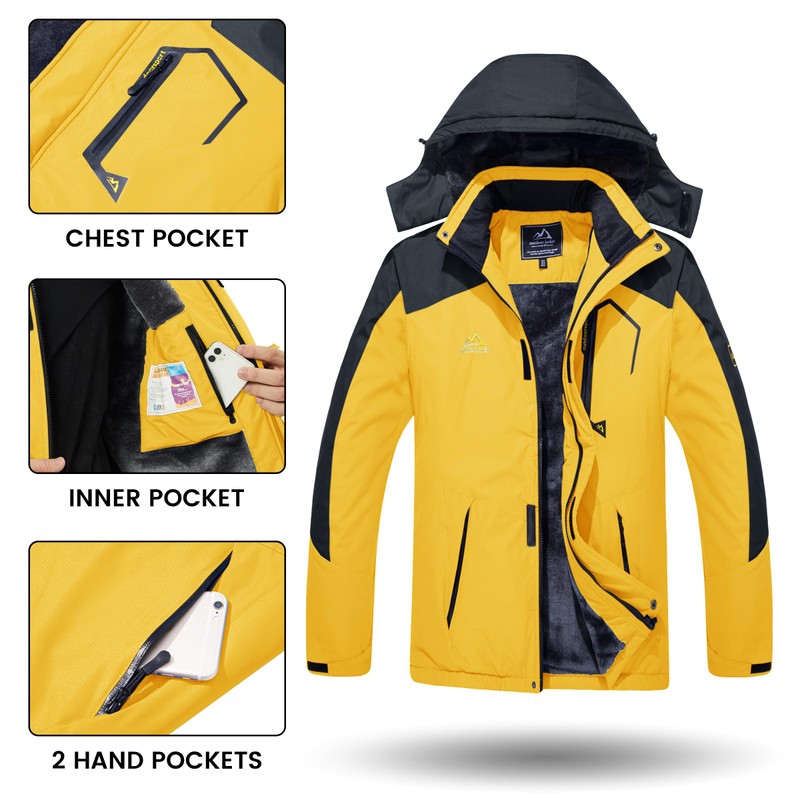 TACVASEN Winter Parka - Men's Snowboard & Skiing Jacket -