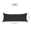 sourcing map Soft Brushed Microfiber Body Pillow Cover with Zipper