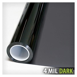 BDF S4MB20 Window Film Security and Daytime Privacy 4 Mil Black 20 (Dark) - 36in X 12ft