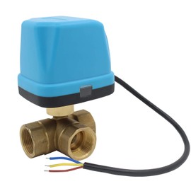 OemClima 3-Way Motor Ball Valve 230 V - Valve Electric Ball Valve 220 V - 1/2 3/4 1 1-1/4 1-1/2 2 Inch (DN20-3/4 Inch)