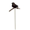 Decorative Flower Stake Glitter Bird Brown 6 x 25 cm