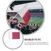 KONTONTY 20pcs Qatar 32 Flag Small Flags on Stick National