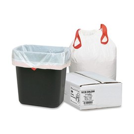Draw 'n Tie - Heavy-Duty Trash Bags, 13gal, .9mil, 24.5 x 27 3/8, White, 200/Box 1DK200 (DMi BX