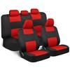 BDK PolyPro Car Seat Covers Full Set in Red on