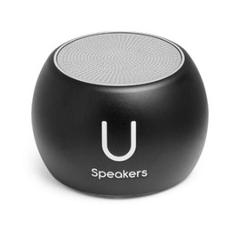 U Boost Speaker | Stylish Portable Wireless Bluetooth 5.0 with Built-in Subwoofer and Mic | Perfect Mini Speaker for Home, Parties, Travel! Small Device, Rich Sound - Colour: Black