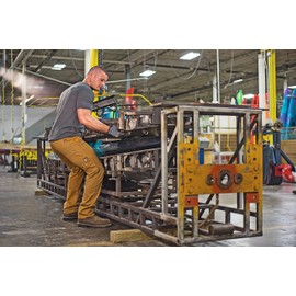 Dickies Men's Relaxed Fit Straight-Leg Duck Carpenter Jean, Brown, 32W x 34L