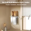 2-Pack Stainless Steel Knife Holder - Wall-Mounted, No-Drill Installation, Heavy-Duty
