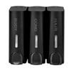 3 Soap Dispenser for Shower Gel Shampoo Conditioner Wall Mount