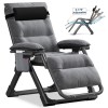 ABORON Zero Gravity Lounge Chair Recliner Folding Patio Lawn Chaise
