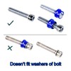 66X Motorcycle Engine Bolt Topper Caps Cover Compatible with for