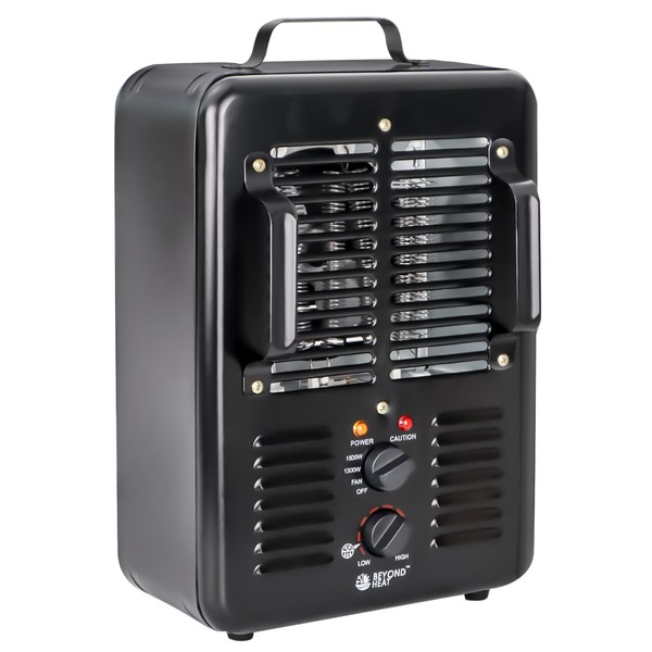 BEYOND HEAT Milkhouse Space Heater, 1300W/1500W Electric Heater with Thermostat,
