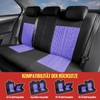 AUTOYOUTH AUTOYOUTH Autositzbezge Universal Fit Komplettset Autositzschoner Reifenschienen Autositzzubeh?r, Violett
