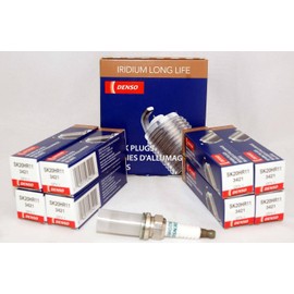 Set (8pcs) denso larga vida Bujías de iridio Stock 3421 Iridium Core .043 "(1.1 mm) Gap Tamaño