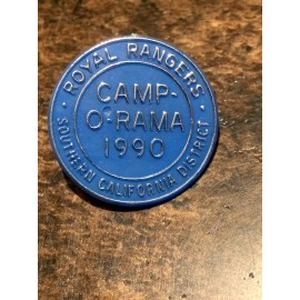 Vintage Royal Ranger Southern Cal District 1990 Camp-O-Rama hat pin