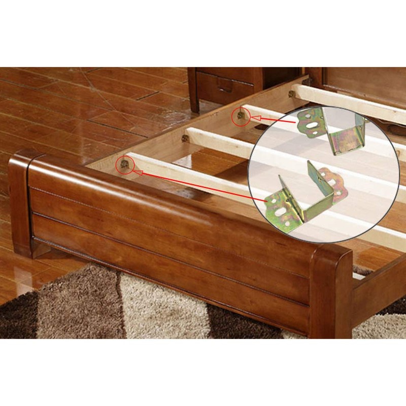 Bed Rail Brackets, Metal Bracket Bed Hinge, 40 mm Square
