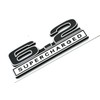 2pcs 6.2 Liter Supercharged Emblems Hood Engine 3D Badge Replacement