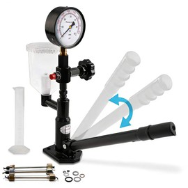 Diesel Fuel Injector Tester New 600Bar 8000PSI Diesel Injector Nozzle Tester Kit with Dual Scale Gauge to Adjust Injector Nozzle Pressure and Testing Diesel Injector Nozzle Pop Pressure Tester