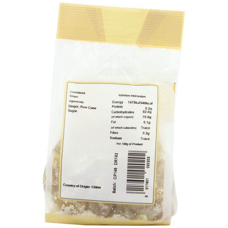 Suma Crystallised Ginger 250 g (Pack of 6)