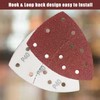 50 pcs Mouse Sander Pads, 11- Hole 40 Grits Mouse