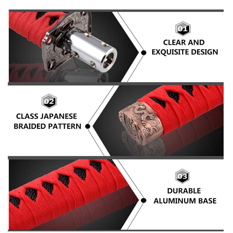 RYANSTAR Gear Shift Knob Sword Shift Knobs Katana Samural Shift