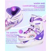 Fitense Adjustable Ice Skates for Kids Girls Ages 3-12, 4