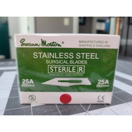 Swann-Morton New, Sealed Swann-Morton 25A Stainless Steel Surgical Blades, Pack Of 100