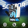 OCBA Soccer Goalkeeper Gloves with Non-Slip Wear-Resistant Latex Material, Strong