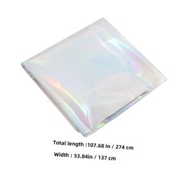 Ciieeo 2pcs Iridescent Tablecloth Rectangle Table Cover Party Supplies for Families Restaurants