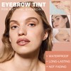 Peel Off Eyebrow Gel Tint- Brow Tattoo with Eyebrow Stencils,
