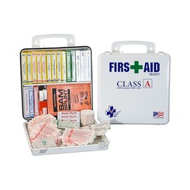 Certified Safety Mfg Class A 21 Plus - 146pc USA-Made OSHA Compliant First Aid Kit - Emergency Medical Supplies for Minor Injuries - Small First Aid Kits for Businesses, Homes, & More (Plastic Case)