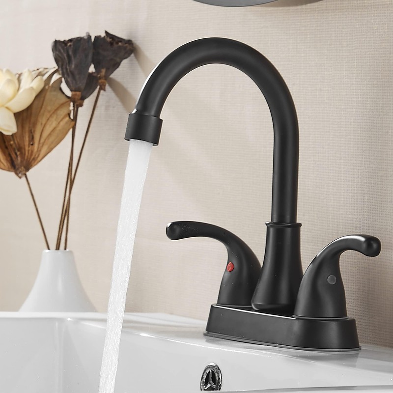 Bathroom Sink Faucet FRANSITON 4 Inch Faucet 2 Handle Bathroom