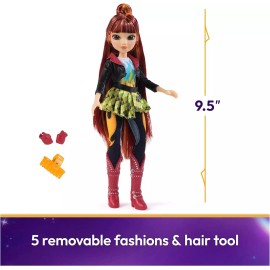 Unicorn Academy 9.5-Inch Valentina Doll with Highlighted Hair & 5 Accessories