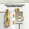 2Pcs Bolt Latch, 4in Adhesive Safety Sliding Lock, Aluminum Alloy