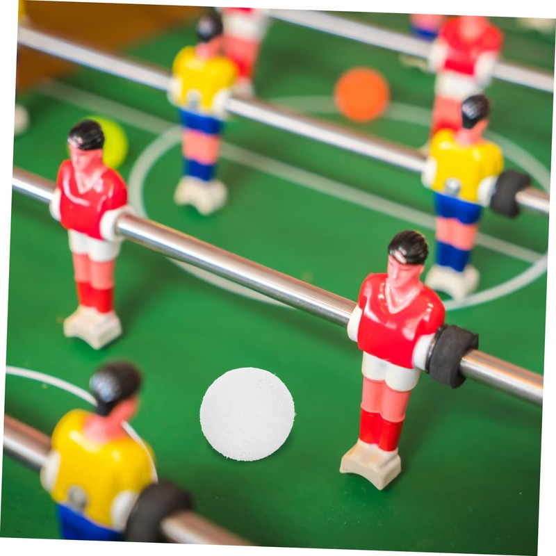SUPVOX Foosball Balls Replacement Fuzzy White Soccer Balls for Table
