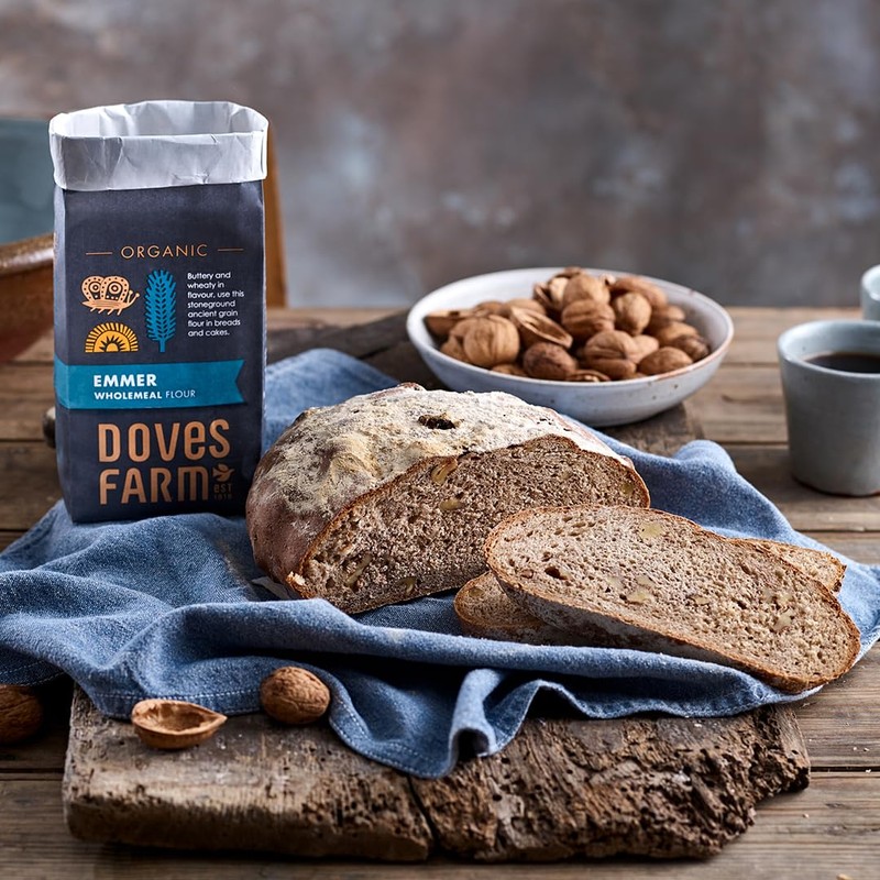 Doves Farm Organic Emmer Wholemeal Flour | for Bread &